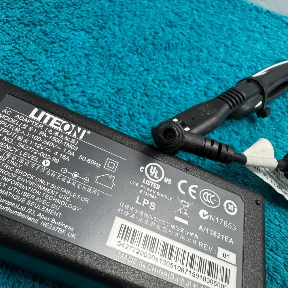 Liteon AC Adapter PA-1500-1M03 12V 4.16A Power Supply 542772-003-99 Black